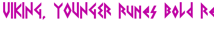 VIKING, YOUNGER Runes Bold Regular